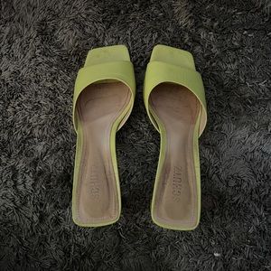 Lime green heels